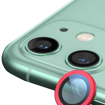 iPhone 12 Mini Raze Metal Kamera Lens - Kırmızı