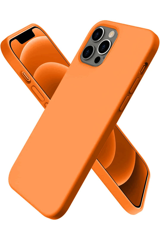 iPhone 12 Pro First Silikon Kılıf - Turuncu
