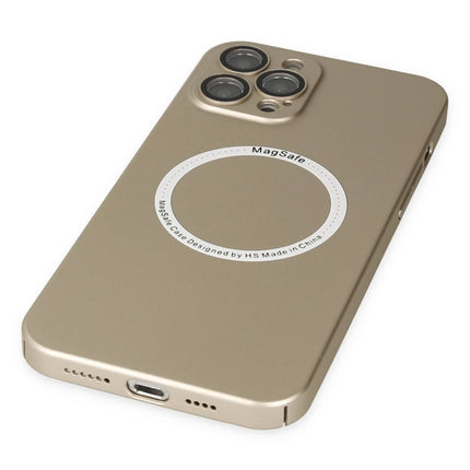 iPhone 12 Pro Jack Magneticsafe Lens Silikon Kılıf - Gold 5