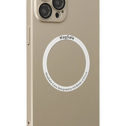 iPhone 12 Pro Jack Magneticsafe Lens Silikon Kılıf - Gold 2