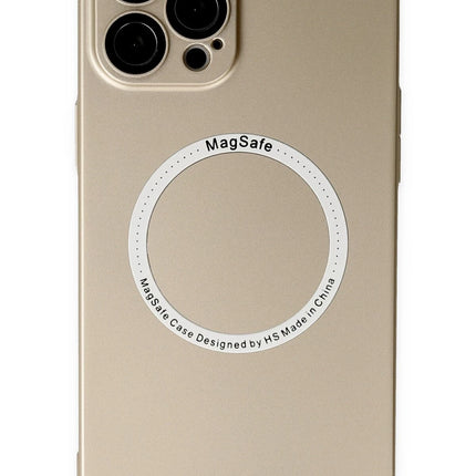 iPhone 12 Pro Jack Magneticsafe Lens Silikon Kılıf - Gold