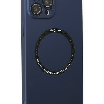 iPhone 12 Pro Jack Magneticsafe Lens Silikon Kılıf - Lacivert 2