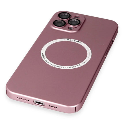 iPhone 12 Pro Jack Magneticsafe Lens Silikon Kılıf - Rose Gold 5
