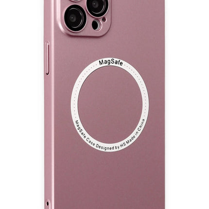 iPhone 12 Pro Jack Magneticsafe Lens Silikon Kılıf - Rose Gold 2