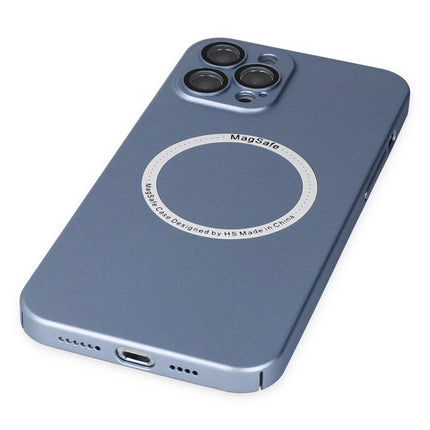 iPhone 12 Pro Jack Magneticsafe Lens Silikon Kılıf - Sierra Blue 5