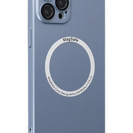 iPhone 12 Pro Jack Magneticsafe Lens Silikon Kılıf - Sierra Blue 2