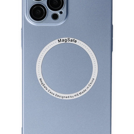 iPhone 12 Pro Jack Magneticsafe Lens Silikon Kılıf - Sierra Blue