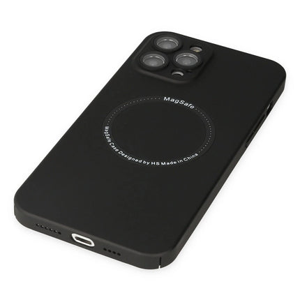 iPhone 12 Pro Jack Magneticsafe Lens Silikon Kılıf - Siyah 5