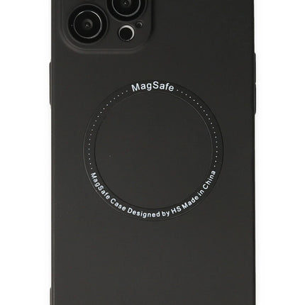 iPhone 12 Pro Jack Magneticsafe Lens Silikon Kılıf - Siyah