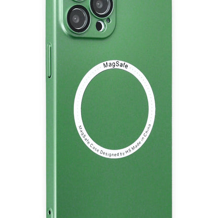 iPhone 12 Pro Jack Magneticsafe Lens Silikon Kılıf - Yeşil 2