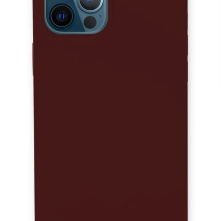 iPhone 12 Pro Lansman Legant Silikon Kılıf - Bordo