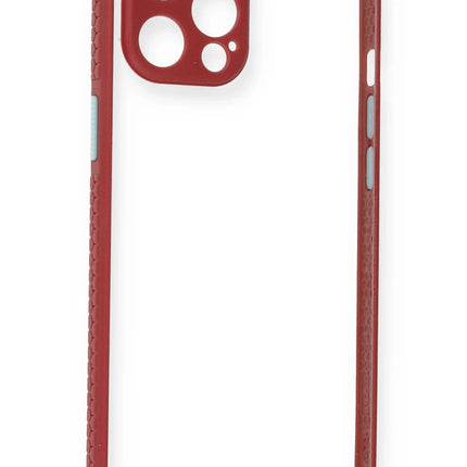 iPhone 12 Pro Miami Şeffaf Silikon Kılıf - Fuşya