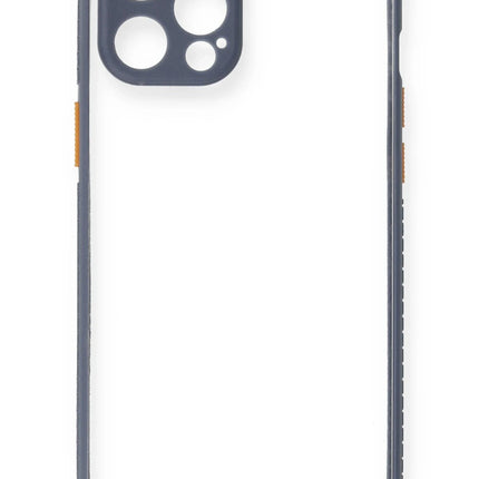 iPhone 12 Pro Miami Şeffaf Silikon Kılıf - Gri 2