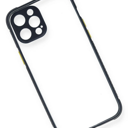 iPhone 12 Pro Miami Şeffaf Silikon Kılıf - Lacivert 3