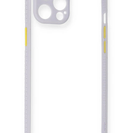 iPhone 12 Pro Miami Şeffaf Silikon Kılıf - Lila