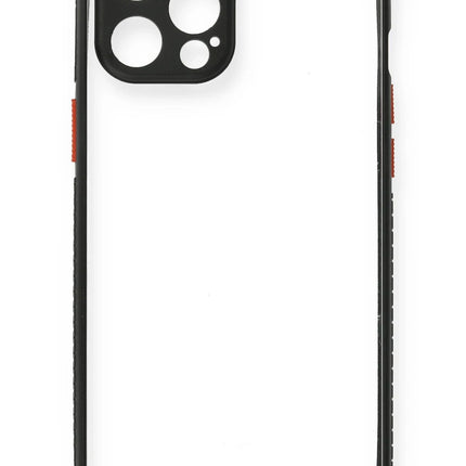 iPhone 12 Pro Miami Şeffaf Silikon Kılıf - Siyah 2