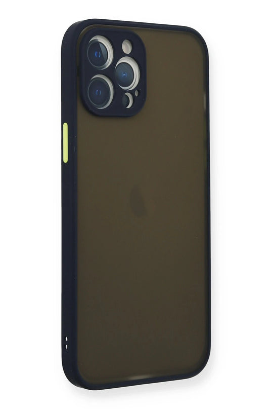 iPhone 12 Pro Montreal Silikon Kapak Kılıf - Lacivert 2
