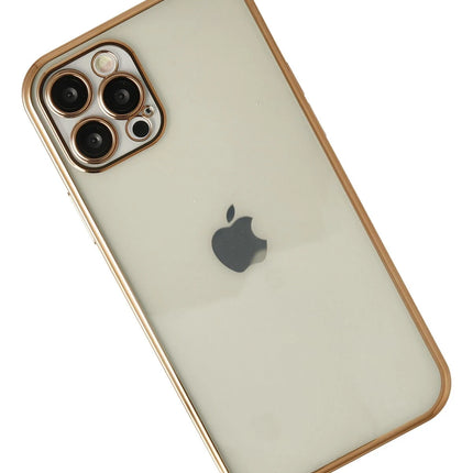 iPhone 12 Pro Razer Lensli Silikon Kılıf - Gold 2
