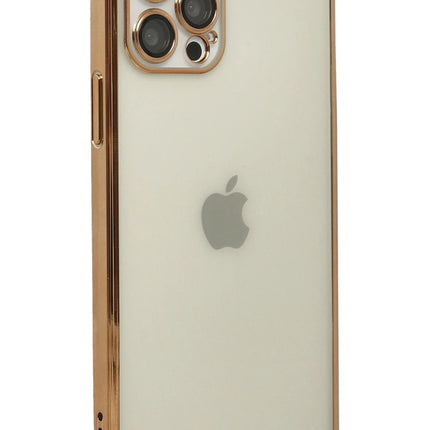 iPhone 12 Pro Razer Lensli Silikon Kılıf - Gold 3
