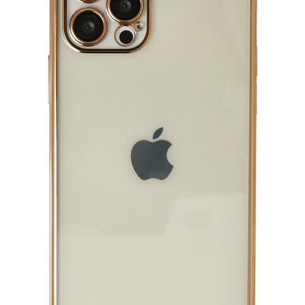 iPhone 12 Pro Razer Lensli Silikon Kılıf - Gold