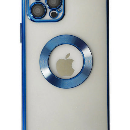 iPhone 12 Pro Slot Silikon Kılıf - Mavi
