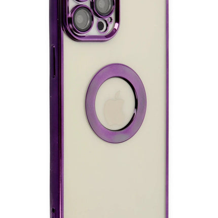 iPhone 12 Pro Slot Silikon Kılıf - Mor 2