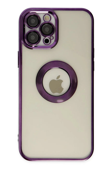 iPhone 12 Pro Slot Silikon Kılıf - Mor