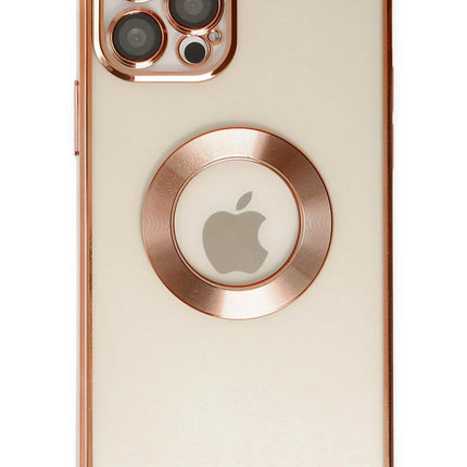 iPhone 12 Pro Slot Silikon Kılıf - Rose Gold