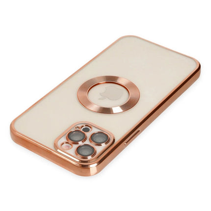 iPhone 12 Pro Slot Silikon Kılıf - Rose Gold 4