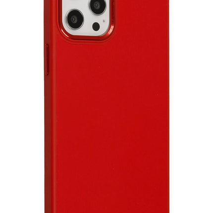 iPhone 12 Pro Max Asya Deri Silikon Kılıf - Kırmızı 2