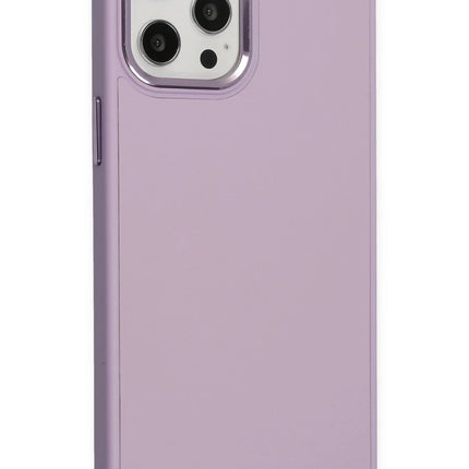 iPhone 12 Pro Max Asya Deri Silikon Kılıf - Lila 2