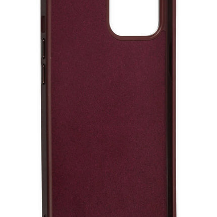 iPhone 12 Pro Max Asya Deri Silikon Kılıf - Mürdüm 4