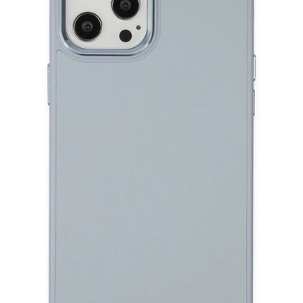 iPhone 12 Pro Max Asya Deri Silikon Kılıf - Sierra Blue