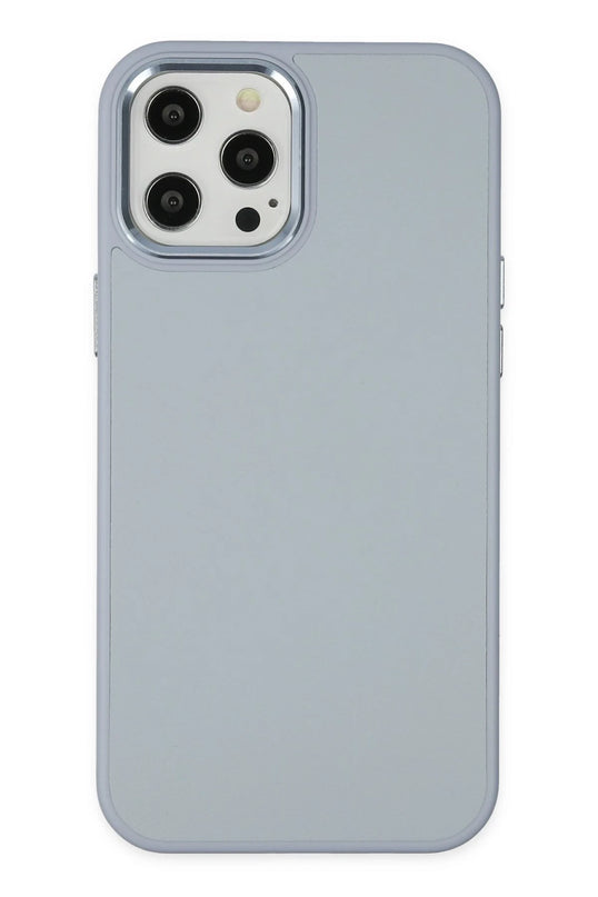 iPhone 12 Pro Max Asya Deri Silikon Kılıf - Sierra Blue