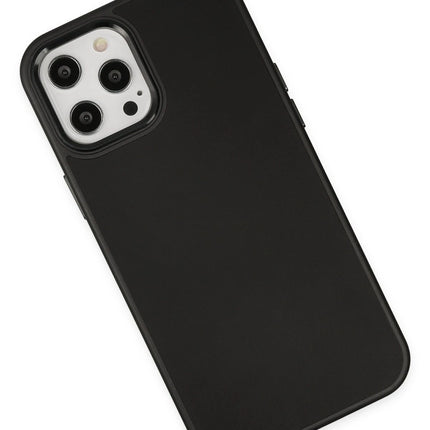 iPhone 12 Pro Max Asya Deri Silikon Kılıf - Siyah 3