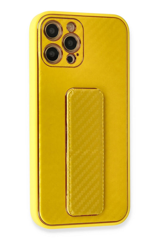 iPhone 12 Pro Max Coco Karbon Standlı Kapak Kılıf 2