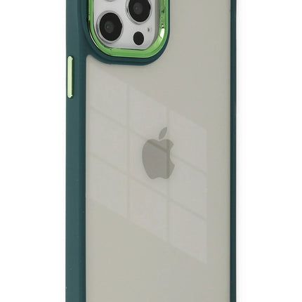 iPhone 12 Pro Max Dora Kapak Kılıf - Haki Yeşil