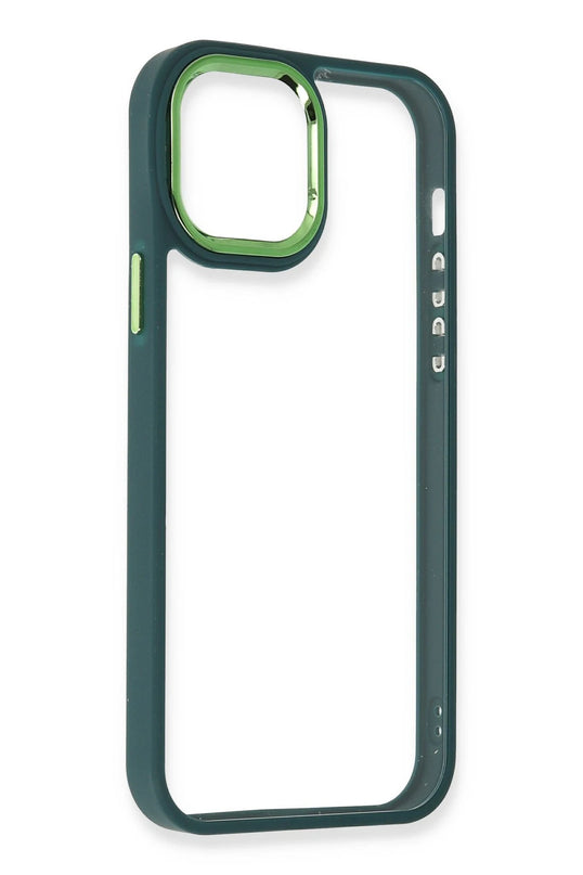 iPhone 12 Pro Max Dora Kapak Kılıf - Haki Yeşil 2