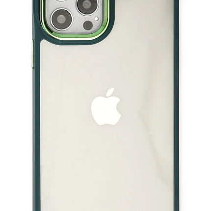 iPhone 12 Pro Max Dora Kapak Kılıf - Haki Yeşil 3