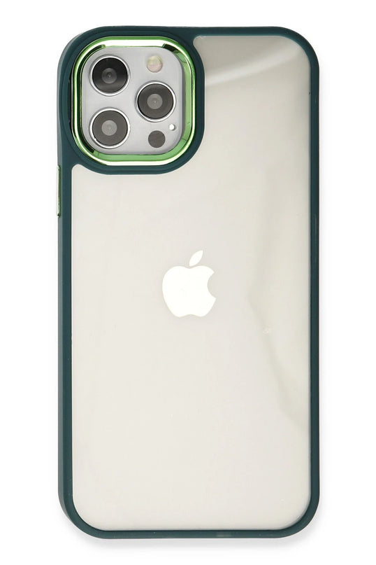 iPhone 12 Pro Max Dora Kapak Kılıf - Haki Yeşil 3