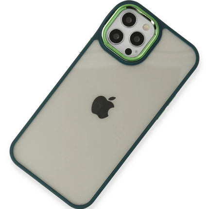 iPhone 12 Pro Max Dora Kapak Kılıf - Haki Yeşil 4