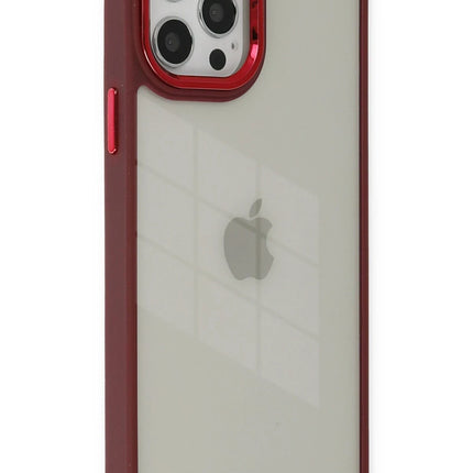 iPhone 12 Pro Max Dora Kapak Kılıf - Kırmızı