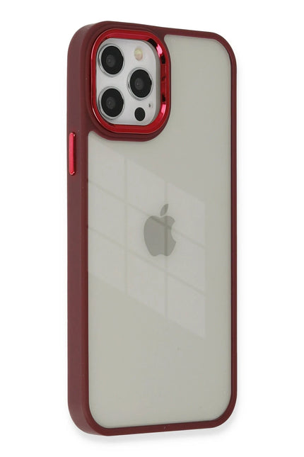 iPhone 12 Pro Max Dora Kapak Kılıf - Kırmızı