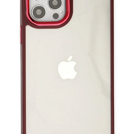 iPhone 12 Pro Max Dora Kapak Kılıf - Kırmızı 3