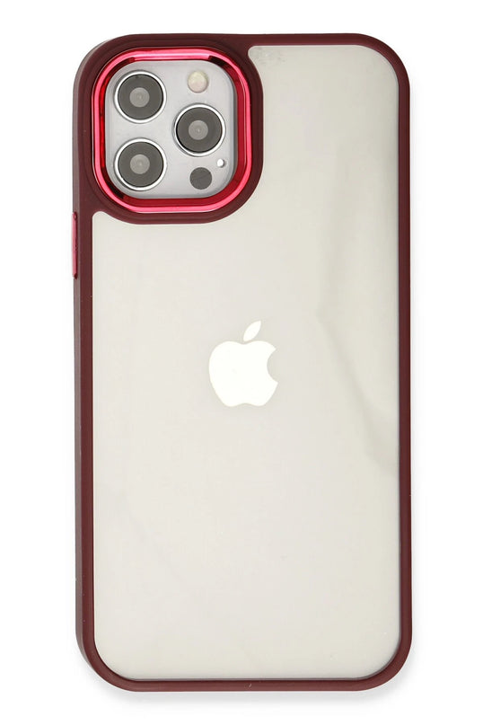 iPhone 12 Pro Max Dora Kapak Kılıf - Kırmızı 3