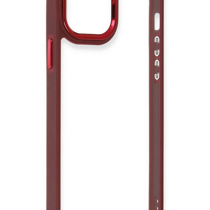 iPhone 12 Pro Max Dora Kapak Kılıf - Kırmızı 2