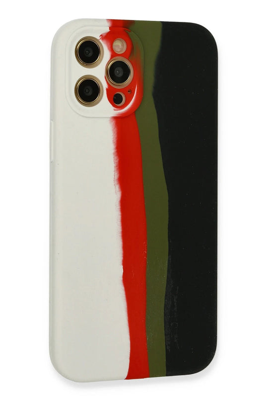iPhone 12 Pro Max Ebruli Lansman Silikon Kılıf - Beyaz 3