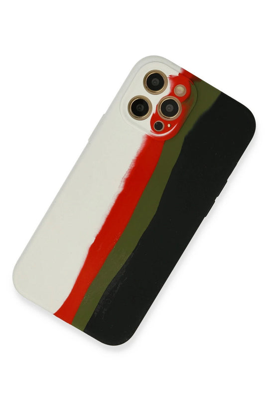 iPhone 12 Pro Max Ebruli Lansman Silikon Kılıf - Beyaz 2