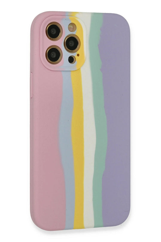 iPhone 12 Pro Max Ebruli Lansman Silikon Kılıf - Pembe 2