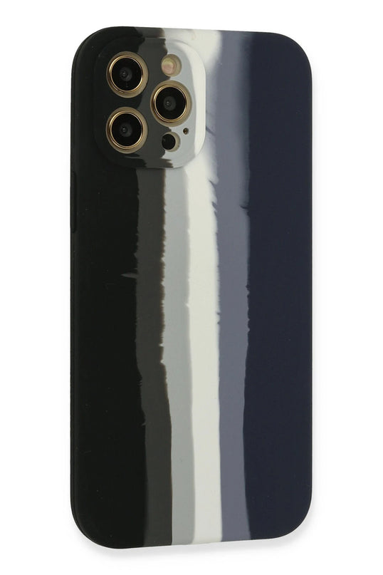 iPhone 12 Pro Max Ebruli Lansman Silikon Kılıf - Siyah 3